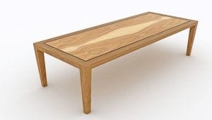 Computer render of dining table